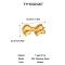 304 Stainless Steel Bowknot Alligator Hair Clip for Women, Golden, 23.6x34.3mm