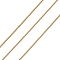 Ion Plating(IP) 304 Stainless Steel Serpentine Chain, Soldered, with Spool, Golden, 1x0.4mm, about 32.81 Feet(10m)/Roll