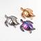 304 Stainless Steel Big Pendants, Turtle/Tortoise, Mixed Color, 54x48x13mm, Hole: 5x8mm