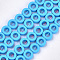 Spray Painted Non-magnetic Synthetic Hematite Beads Strands, Bead Frame, Donut, Deep Sky Blue, 8.5x3mm, Hole: 0.8mm, Inner Diameter: 4.5mm, about 47~48pcs/strand, 15.7 inch