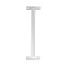 Tarnish Resistant 201 Stainless Steel Links connectors, Letter, Stainless Steel Color, Letter.I, 37.5x9.5x1mm, Hole: 1mm