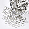 Glass Flat Back Rhinestone Cabochons, Back Plated, Faceted Half Round, Crystal, SS20, 4.6~4.8x2mm, about 1440pcs/bag