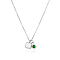 Simple Stainless Steel Square Pendant Necklaces for Women's Daily Wear, Stainless Steel Color, 15.75 inch(40cm)