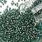 TOHO Round Seed Beads, Japanese Seed Beads, (284) Inside Color Aqua/Gold Lined, 11/0, 2.2mm, Hole: 0.8mm, about 5555pcs/50g