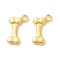 Rack Plating Alloy Pendants, Cadmium Free & Lead Free & Nickle Free, Bone Charm, Matte Gold Color, 17x10.5x2.5mm, Hole: 2mm
