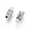 Tarnish Resistant 304 Stainless Steel Cord Ends, End Caps, Column, Stainless Steel Color, 10x3mm, Hole: 1mm, Inner Diameter: 4mm