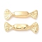 Brass Connector Charms, Candy Links, Real 18K Gold Plated, 10x28.5x5mm, Hole: 0.9mm