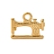Ion Plating(IP) 304 Stainless Steel Pendants, Sewing Machine Charms, Real 18K Gold Plated, 15x19x3mm, Hole: 2.5mm