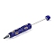 Iron Beadable Pen, Ball-Point Pen, with Polymer Clay Rhinestone, for DIY Personalized Pen with Jewelry Beads, Random Underlay, Sapphire, 149x16mm