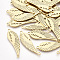 201 Stainless Steel Links connectors, Laser Cut Links, Wing, Golden, 31.5x9.5x1mm, Hole: 1.6mm