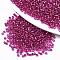 Glass Seed Beads, Fit for Machine Eembroidery, Silver Lined, Round, Medium Violet Red, 2.5x1.5mm, Hole: 1mm, about 444pcs/10g