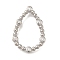 Rack Plating Brass Clear Cubic Zirconia Linking Rings, Platinum, Lead Free & Cadmium Free, Long-Lasting Plated, Teardrop, 23x15.5x2mm