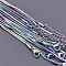 1.5MM Unisex 304 Stainless Steel Snake Chains Necklaces, 40cm, Extender: 5cm