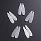 Natural Selenite Pendants, for Jewelry Making, Teardrop, 45~45.5x12~12.5x4~4.5mm, Hole: 1mm