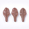 Synthetic Goldstone Big Pendants, Leaf, 50x21.5x6~8mm, Hole: 1mm