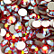 Glass Flat Back Rhinestone, Grade A, Back Plated, Faceted, AB Color, Half Round, Hyacinth, 2.7~2.8mm