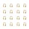 Eco-Friendly Rack Plating Brass Wire Guardians, Lead Free & Cadmium Free & Nickel Free, Golden, 5x4x1mm, Hole: 0.5mm