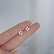 Alloy Earrings for Women, with 925 Sterling Silver Pin, 14.5mm