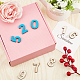 80шт 8 комплекта деревянных кабошонов WOOD-NB0001-76-5