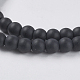 Синтетических черный камень бисер нитей G-G508-6-3
