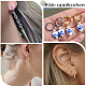 12 пара серег-колец Huggie Hoop из нержавеющей стали 202 и 304 EJEW-SC0001-41-5