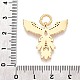 Кубический цирконий из латуни со стеклянными подвесками KK-U055-10G-01-3