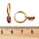 Серьги-кольца из нержавеющей стали 304 с ионным покрытием (IP) и микропаве из кубического циркония STAS-R004-04G-01-5
