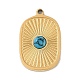 Синтетические бирюзовые подвески STAS-M080-06G-1