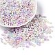 Непрозрачные цвета блестящие стеклянные бусины SEED-T006-02A-3