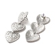 Серьги-гвоздики из нержавеющей стали 304 EJEW-Q796-01P-2