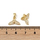 Латунные микро проложить кубического циркония подвески KK-C093-13G-3