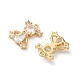 Латунные микро проложить кубического циркония подвески KK-C099-08G-02-2