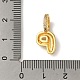 Латунные микро проложить кубического циркония подвески KK-K345-13P-G-3