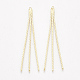 Латунная цепочка из серпантина кисточка большие подвески KK-T035-133G-1