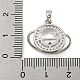 Кулон из латуни с прозрачным кубическим цирконием KK-Q812-05P-3