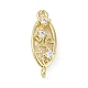 Латунные прозрачные подвески из кубического циркония KK-Z094-06G-01-1