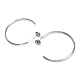 Серьги-гвоздики из нержавеющей стали 304 EJEW-K295-01A-P-2