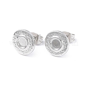 Фурнитура для сережек-гвоздиков из нержавеющей стали 304 EJEW-I285-28P