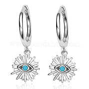 Серьги-каффы из серебра {925} пробы сглаза NB7030-2