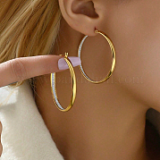 Vintage woven hoop earrings for women casual stylish minimalistic everyday jewelry ZA9910