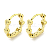 Латунные серьги обруча EJEW-L211-010C-G
