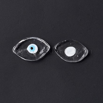 Кабошоны лэмпворк от сглаза ручной работы LAMP-F025-06A-1