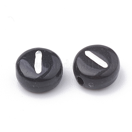 Непрозрачные акриловые бусины X-SACR-N002-02I-1