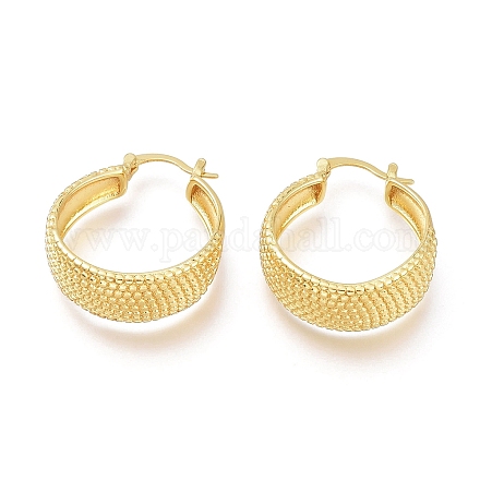 Серьги-кольца из латуни EJEW-H104-04G-1