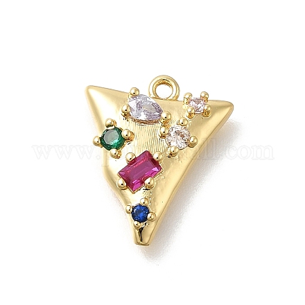 Латунные микро проложить кубического циркония подвески KK-U061-05G-01-1