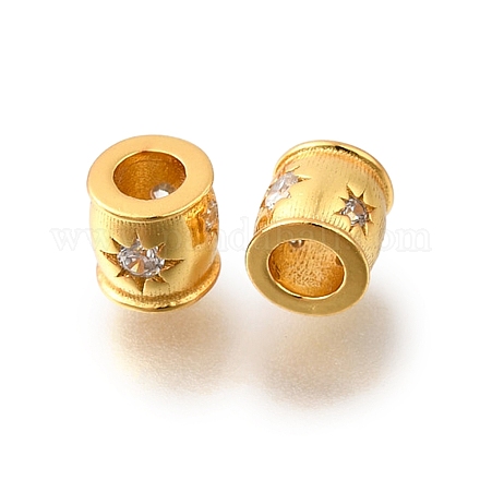 925 бусина из чистого серебра с микропаве и прозрачным фианитом STER-F061-04A-G-1
