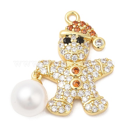 Подвески из кубического циркония с покрытием из латуни KK-R150-16G-1