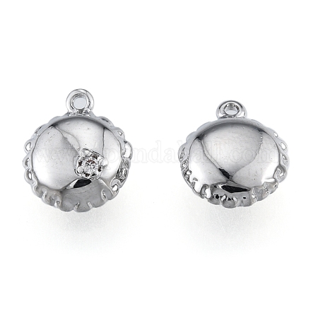 Латунные подвески из прозрачного кубического циркония KK-L207-017P-1