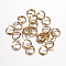 304 Stainless Steel Jump Rings, Ring, Open Jump Rings, Golden, 18 Gauge, 7x1mm, Inner Diameter: 5mm