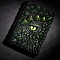 Embossed Bird Eye Resin Notebooks, Retro Travel Journals, Green, 185x135mm